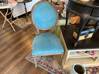 Blue dining occasional chair