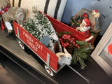 Fresh Cut Trees Wagon W/ 2 Bunnies