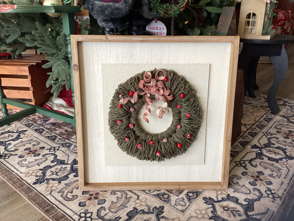 Home Made Yarn Wreath