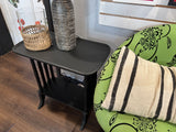 Edith the Anvil Black vintage accent table