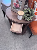 Brown Oval table