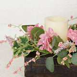Wispy candle Ring-Pink Hydrangea Garden