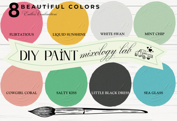 DIY Paint Summer Mixology Lab 8 Color Sampler Set