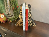 Floral Grunge Bookends -pair