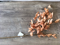 Tea Stained Faux Leaves Spray