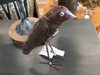 Metal Crow Decor