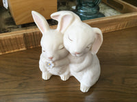 Two Bunnies Hugging