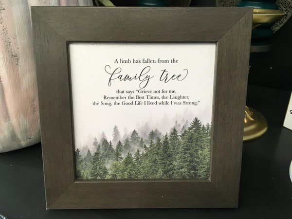 Family Tree Limb Has Fallen