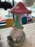 Large Gnome w/Mushroom