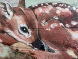 Baby deer picture barn board