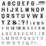 Apothecary labels 6x6 IOD STAMP