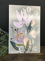 Purple Flower modern board art