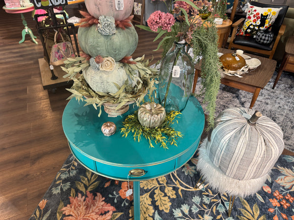 Andie the Azure drum table