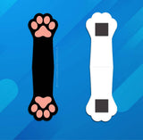 2-Pack Black Cat Paws Magnetic Bookmarks