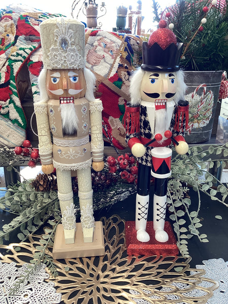 Ivory drummer nutcracker