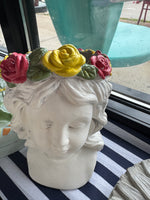 Cement Cherub Head Planters