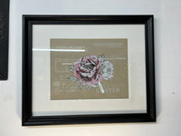 Desert Rose black framed picture