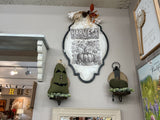 Round wood sconces