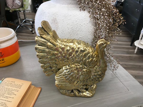 Gold Turkey Figure
