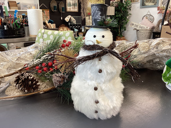 Snowman w/ sticks and Hat