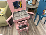 Jamie the rose Vernada Pink floral jewelry armoire