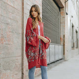 Chic Full-Length Flower Kimono - Versatile Layering Piece 🌼
