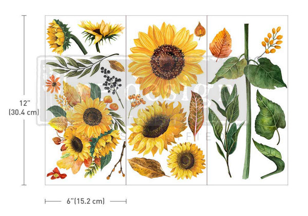 ReDesign Prima Sunflower Afternoon Mini Decor Transfer