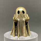 Tiny Middle Finger Ghost Brass