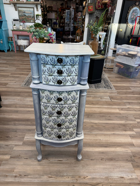 Jean the stunning lavender jewelry armoire