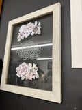 Desert rose glass picture