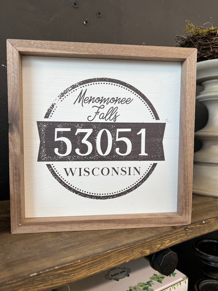 Menomonee Falls WI 53051 zip code picture art