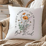 Bee Kind Throw Pillow Cover