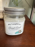 DIY gravel road candle