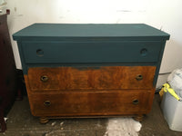 Gabe the Blue Sage Deco Dresser