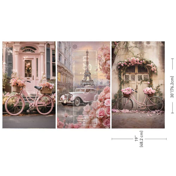 Redesign with Prima Parisian Bloom Haven trio of Decoupage Papers