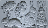 New Spring 2026 LES LAPINS bunny 6X10 IOD Mould 6x10