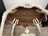 Kimberlee the carved vintage maiden table