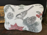 Christmas Chickadee Painted Paper picture