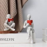 Reading Woman Resin Figurine