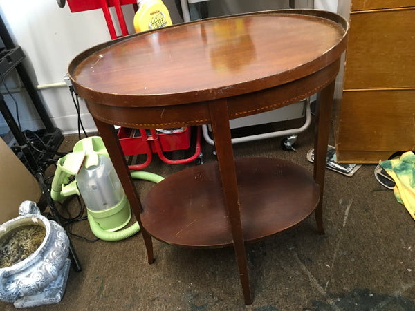 Oval Vintage Side Table