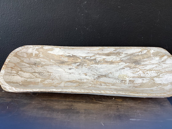 White dough bowl
