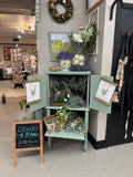 Heather the dusty green vintage cabinet