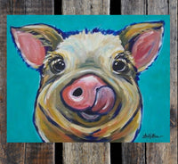 Metal farm animal signs
