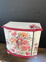 White Floral jewelry box