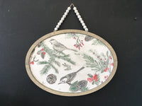 Chickadee Oval Picture