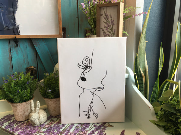 Butterfly Lady Canvas