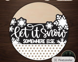Round door hanger sign kits