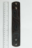 Boho Paisley Embossed Leather Bracelet
