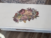 Natalie the white & Floral Cedar Chest