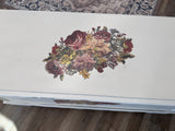 Natalie the white & Floral Cedar Chest